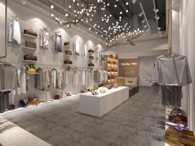 现代服装店3D模型下载